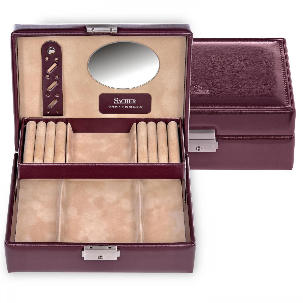 SACHER | Schmuckkasten Britta New Classic Lederimitat bordeaux (13.000.290143)