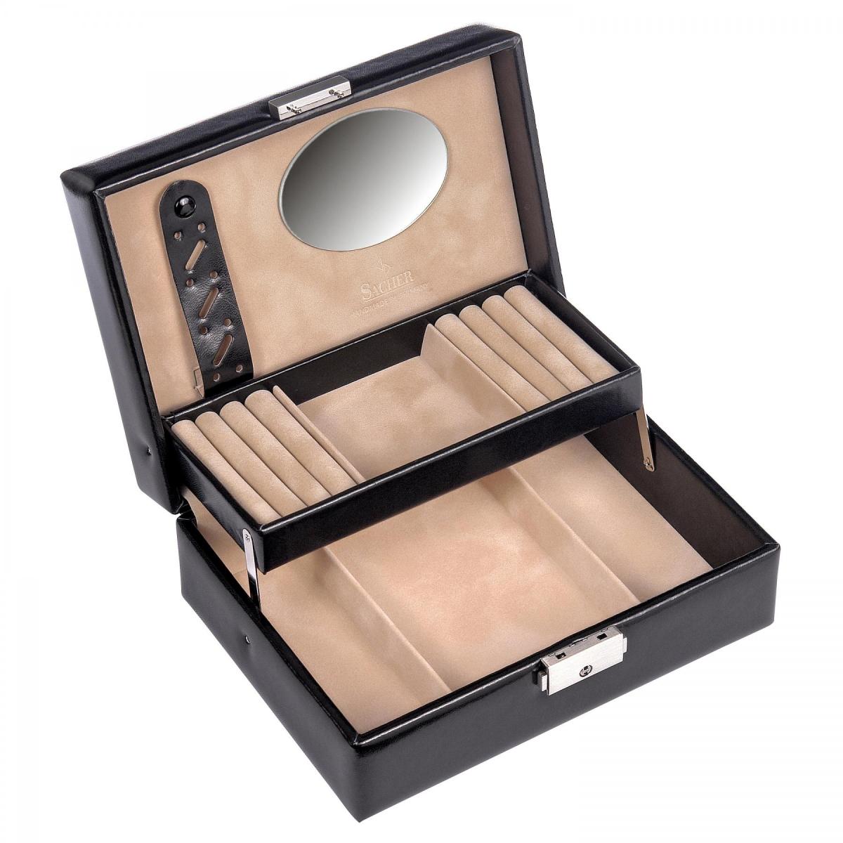 SACHER | Schmuckkasten Britta New Classic Lederimitat schwarz (13.000.290443)