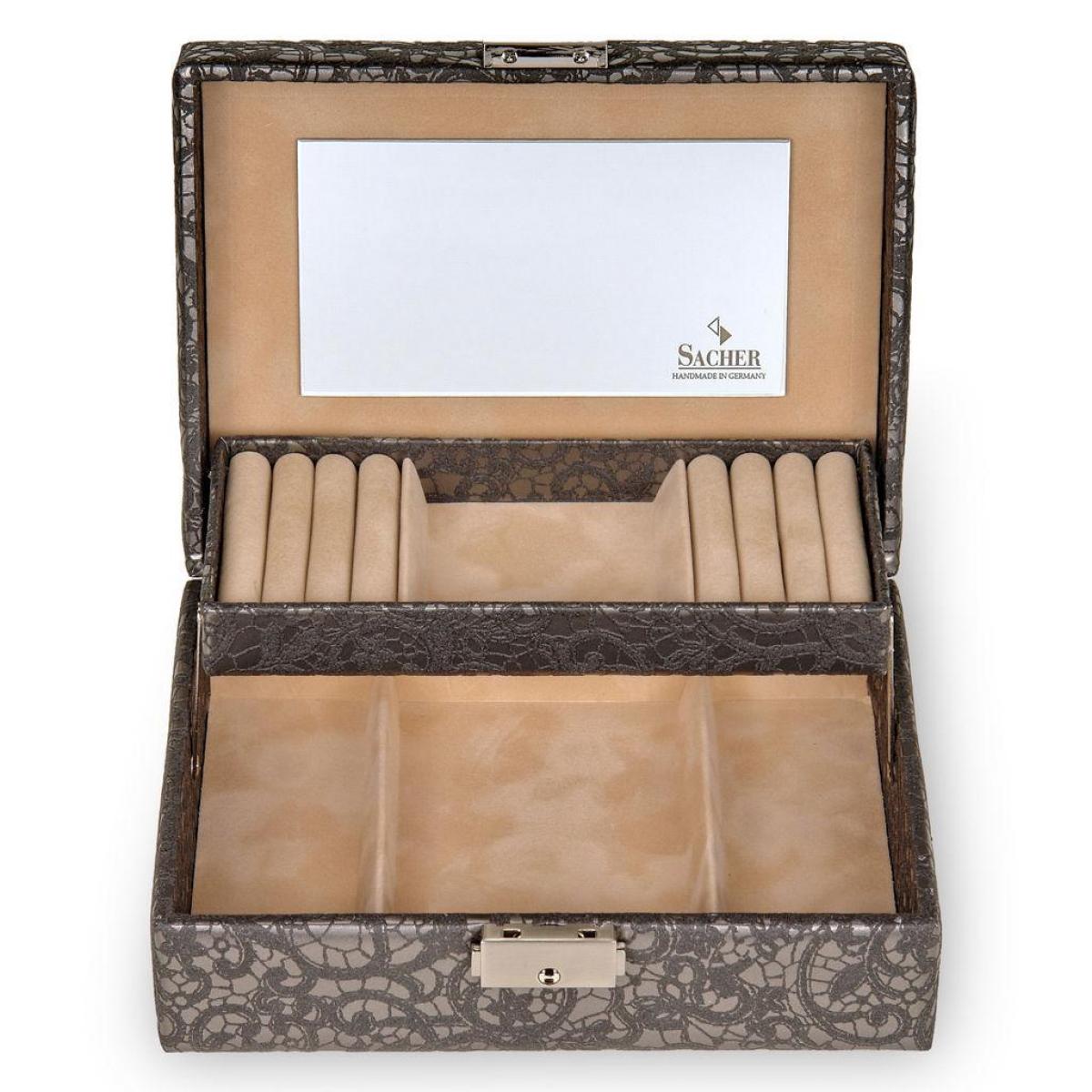 SACHER | Schmuckkasten Britta Tulle Feinsynthetik anthrazit (13.000.390443)