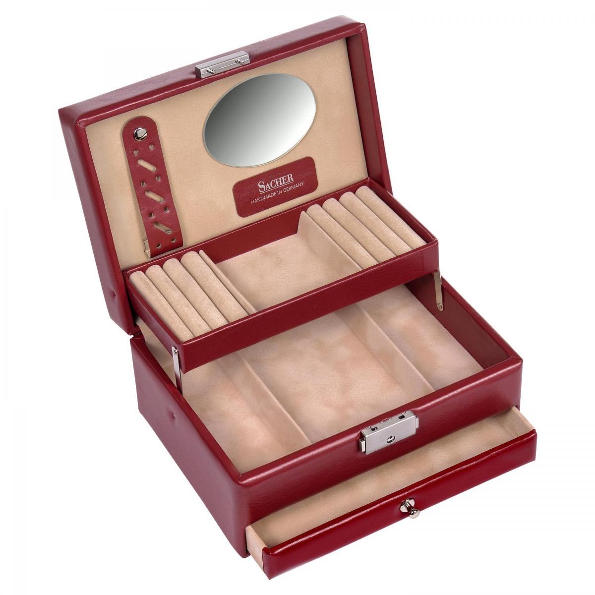 SACHER | Schmuckkassette Carola New Classic rot (15.000.295043)