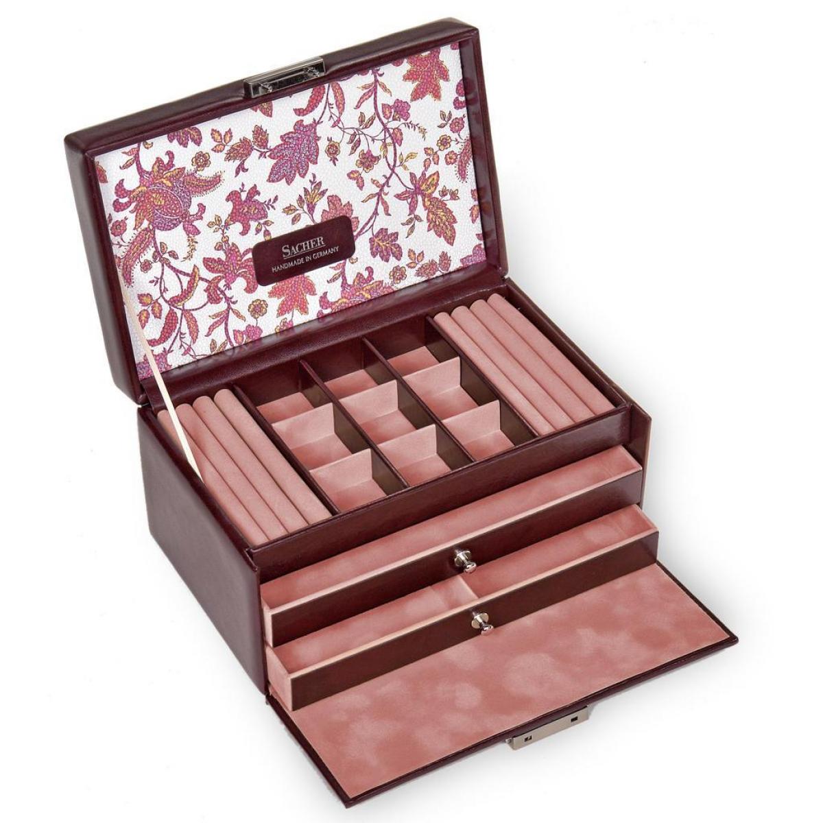 SACHER | Schmuckkoffer Elly Florage bordeaux (25.501.360102)