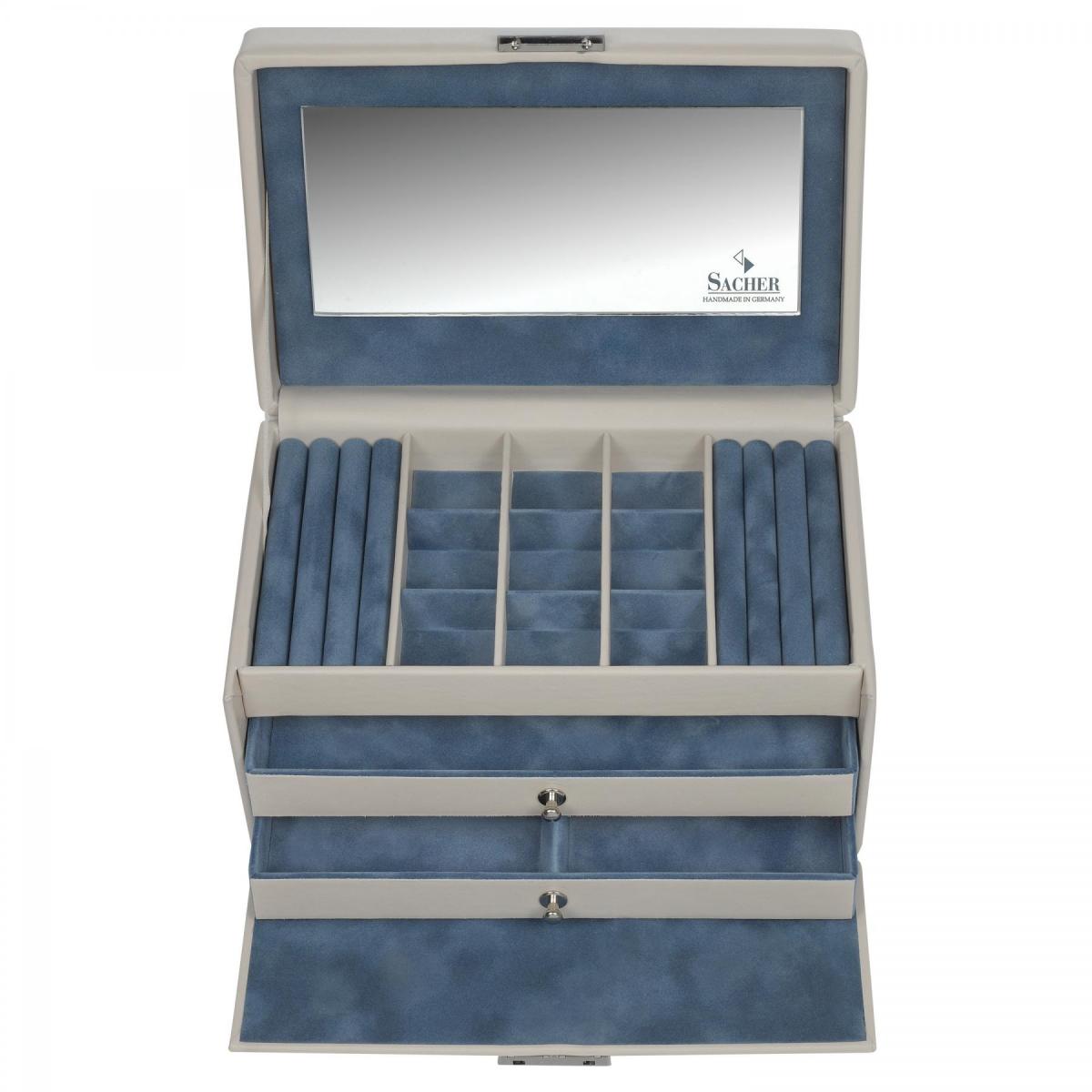 SACHER | Schmuckkoffer Elly Elegance Echtleder ivory (25.518.565608)