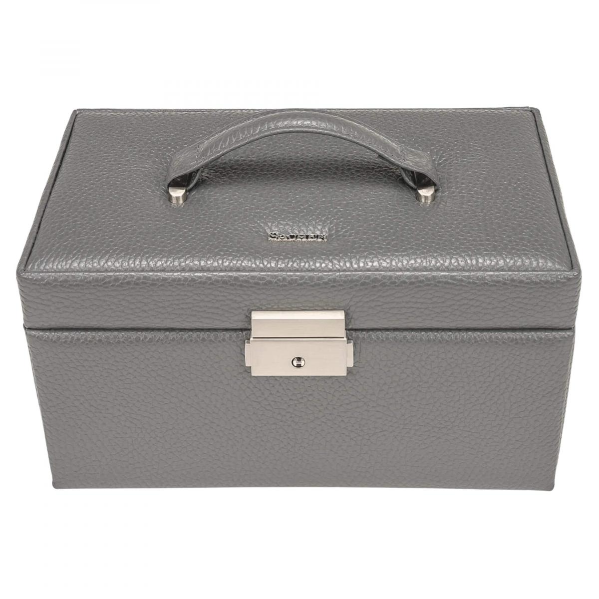 SACHER | Schmuckkoffer Emma Granello Vollrindleder grau (24.520.111621)