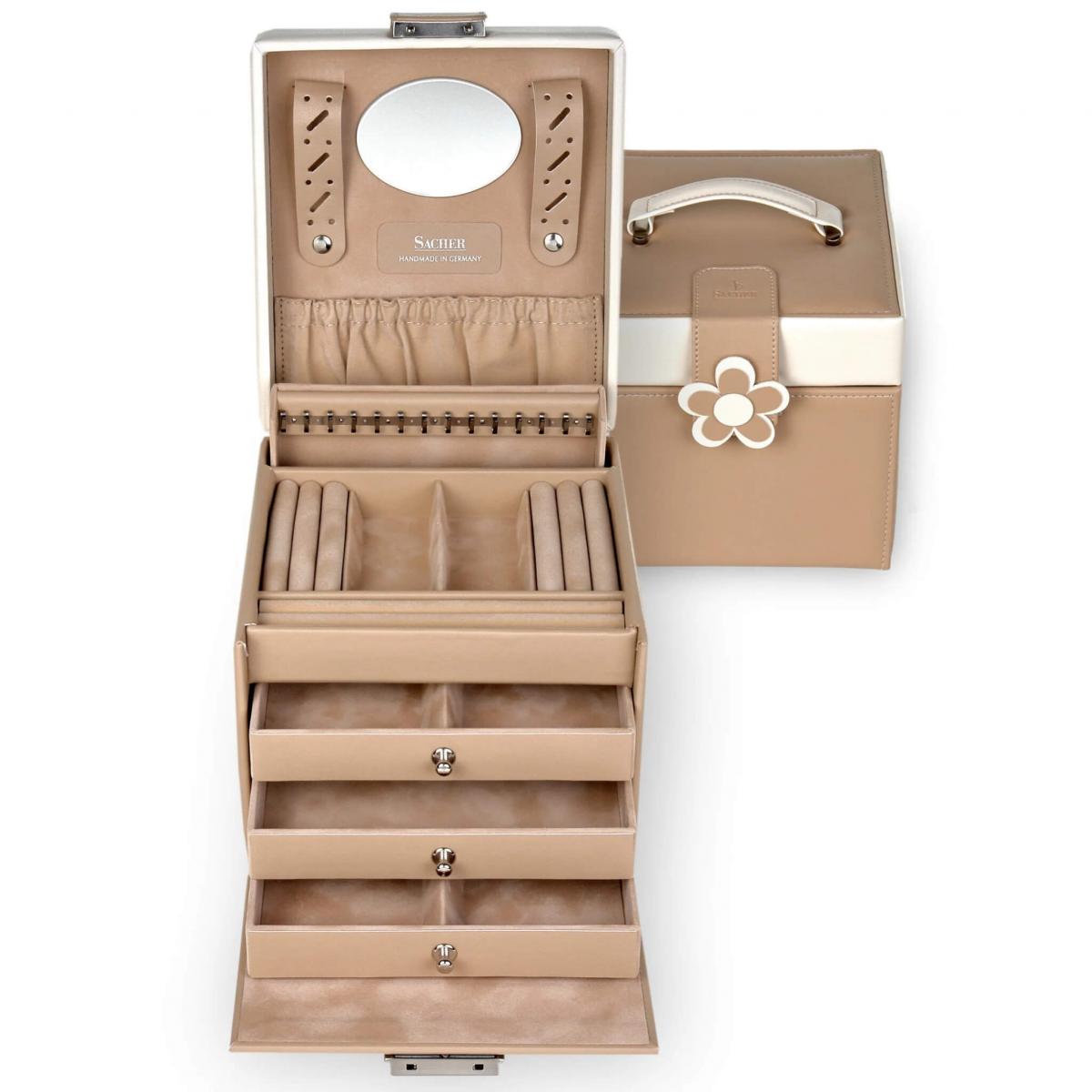 SACHER | Schmuckkoffer Erika Bella Fiore beige (28.000.507443)