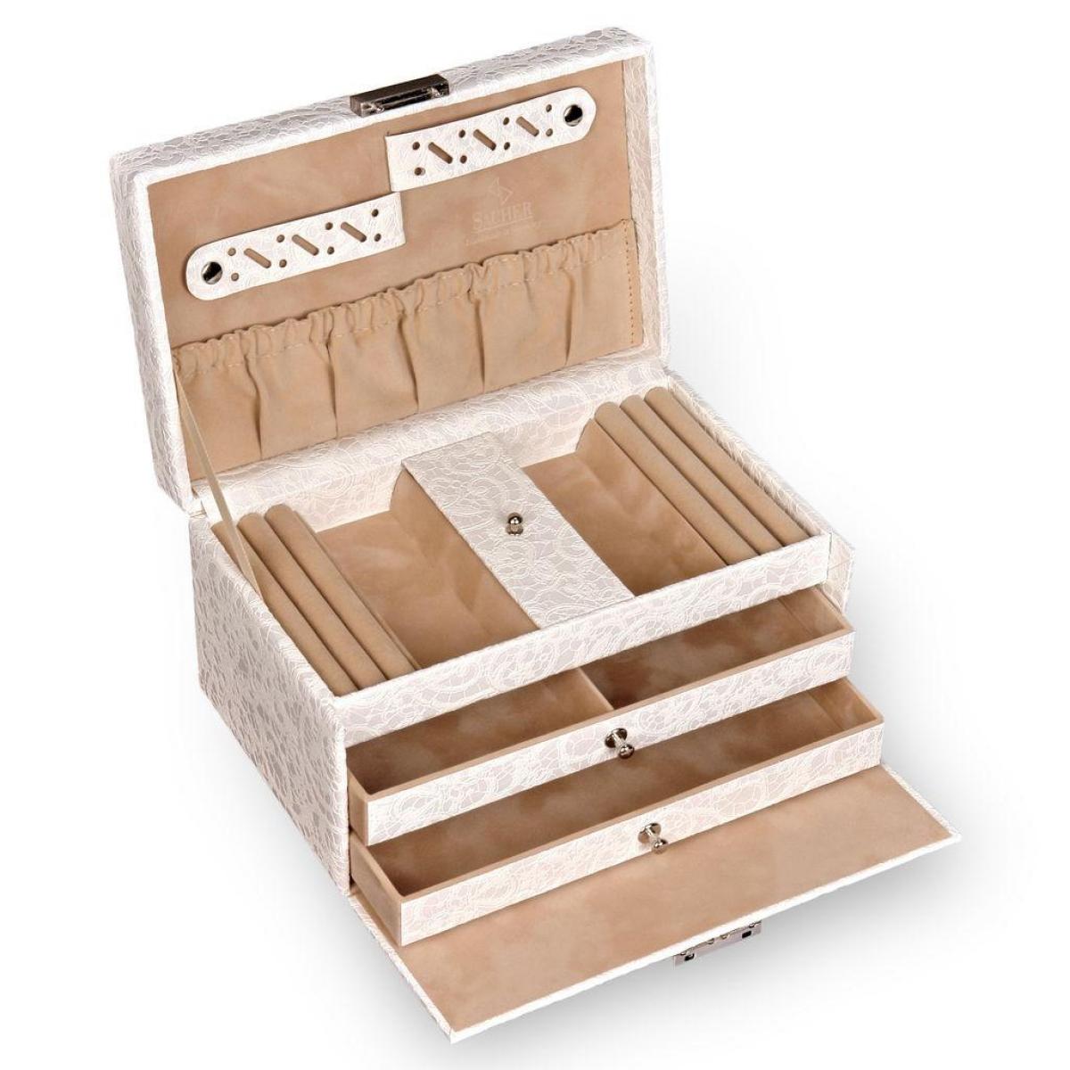 SACHER | Schmuckkasten Eva Nordic Style Tulle weiß (27.000.392043)