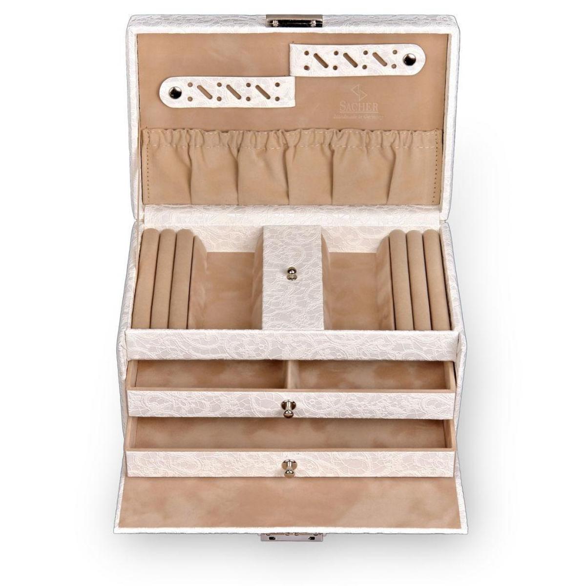 SACHER | Schmuckkasten Eva Nordic Style Tulle weiß (27.000.392043)