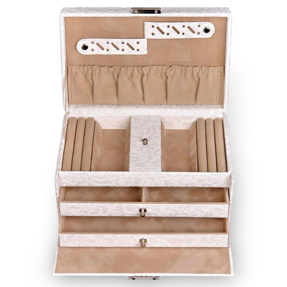 SACHER | Schmuckkasten Eva Nordic Style Tulle weiß (27.000.392043)