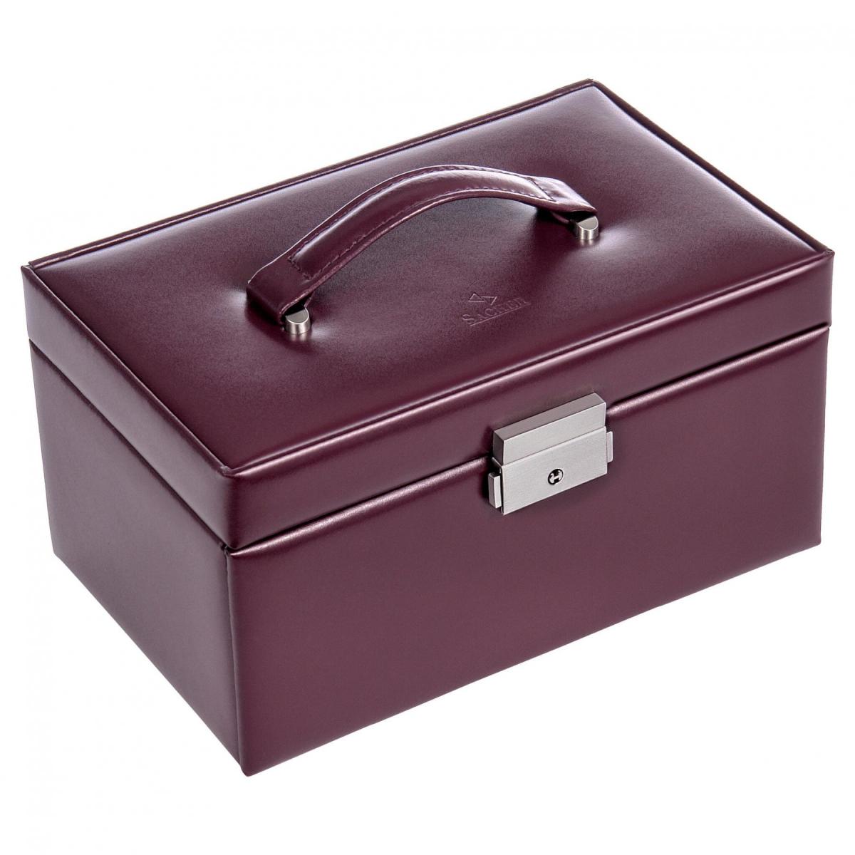 SACHER | Schmuckkoffer Eva New Classic Echtleder bordeaux (27.107.010143)