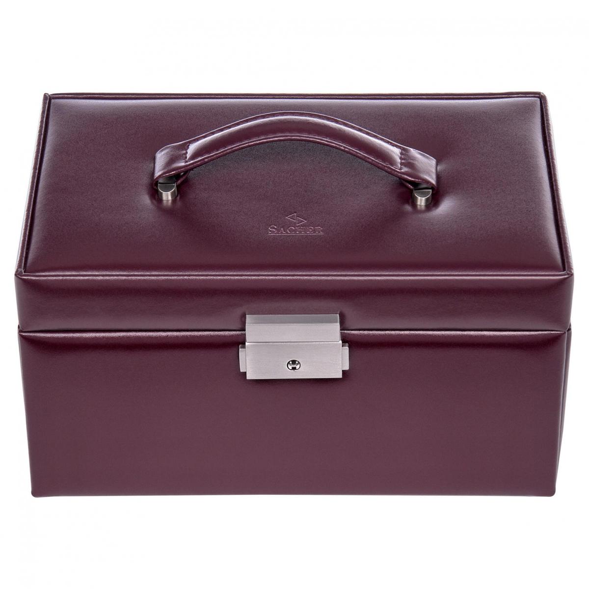 SACHER | Schmuckkoffer Eva New Classic Echtleder bordeaux (27.107.010143)