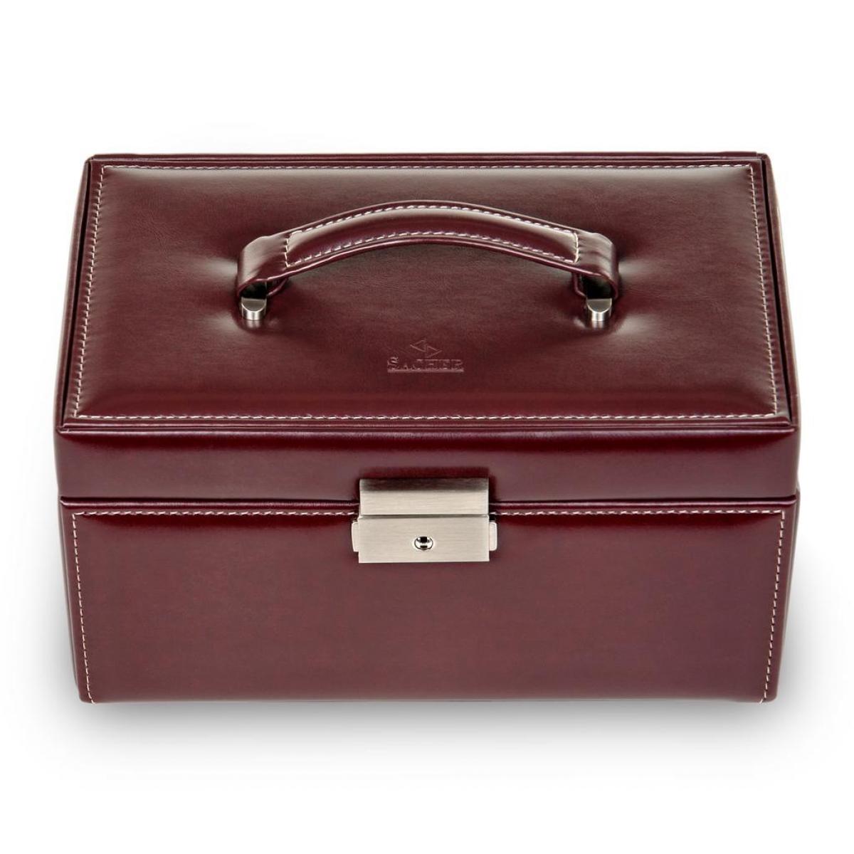 SACHER | Schmuckkoffer Eva New Classic Lederimitat Nappaoptik bordeaux (27.000.290143)