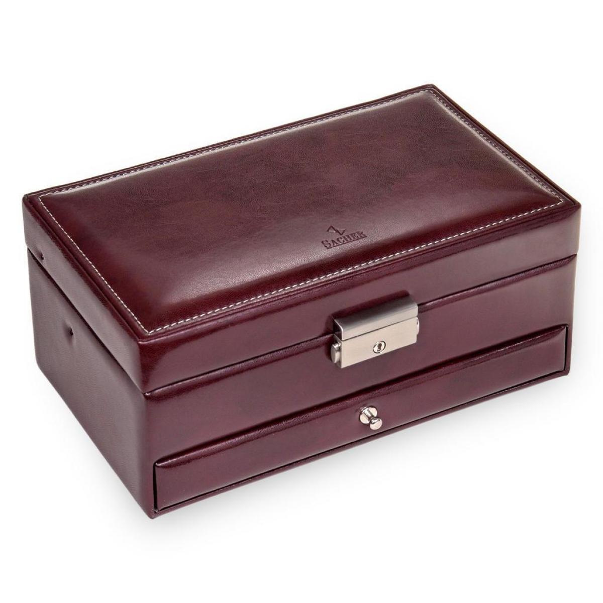 SACHER | Schmuckkasten Helen Florage Lederimitat bordeaux (34.501.360102)