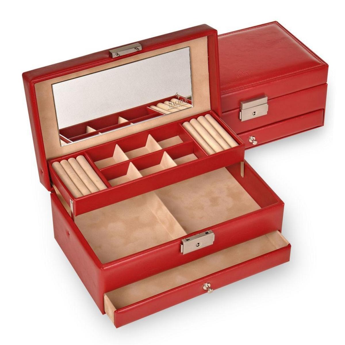 SACHER | Schmuckkasten Helen New Classic Lederimitat rot (34.000.295043)