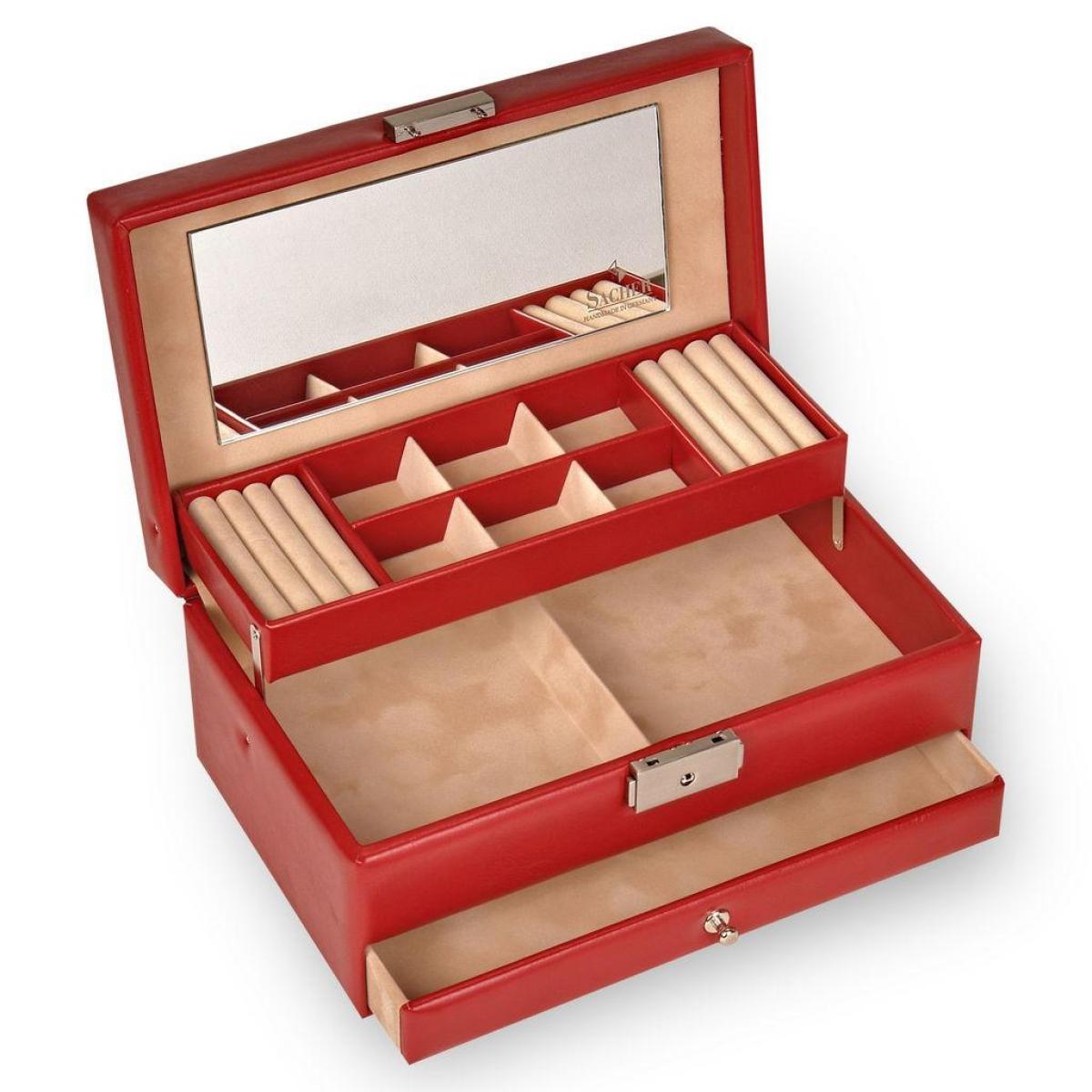 SACHER | Schmuckkasten Helen New Classic Lederimitat rot (34.000.295043)