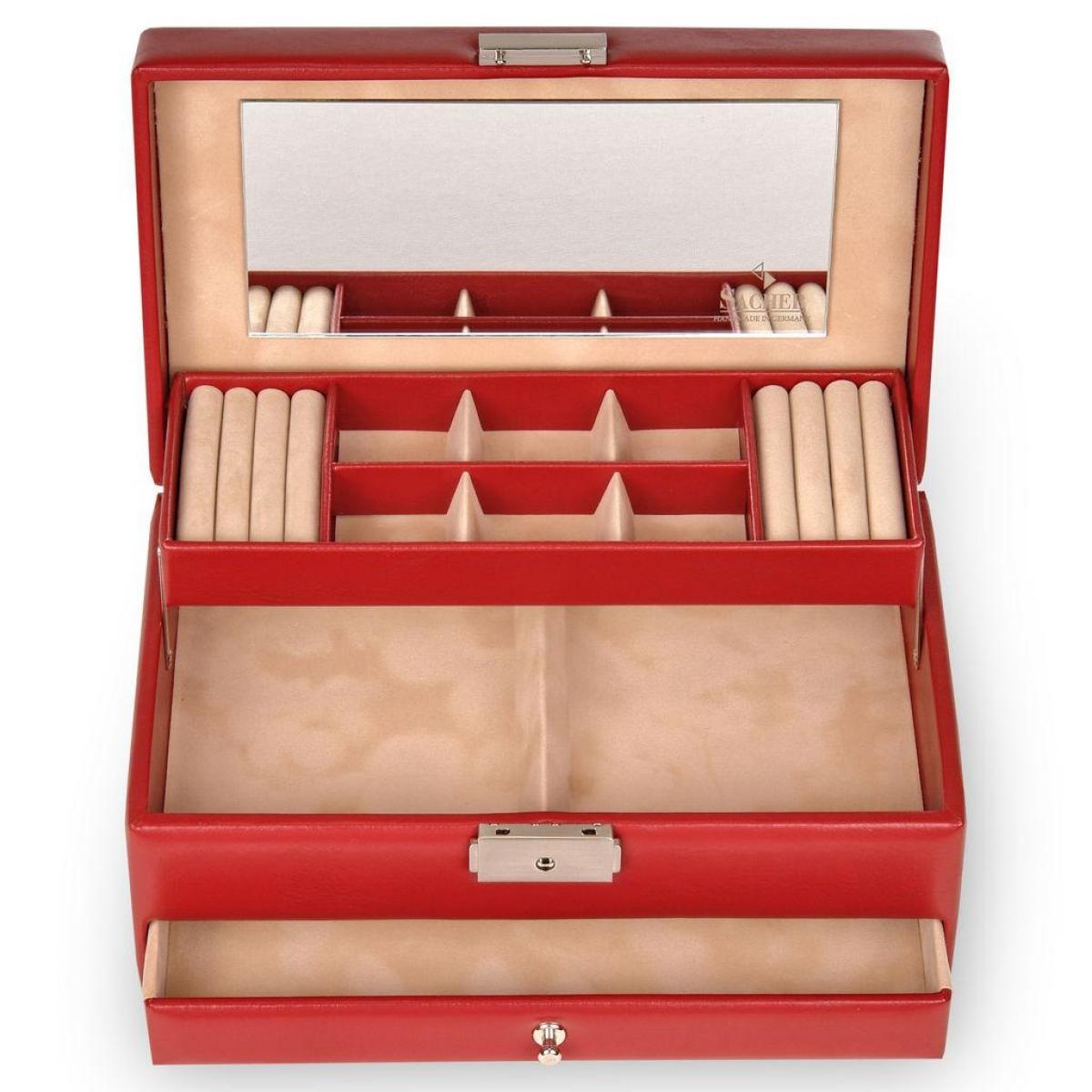 SACHER | Schmuckkasten Helen New Classic Lederimitat rot (34.000.295043)