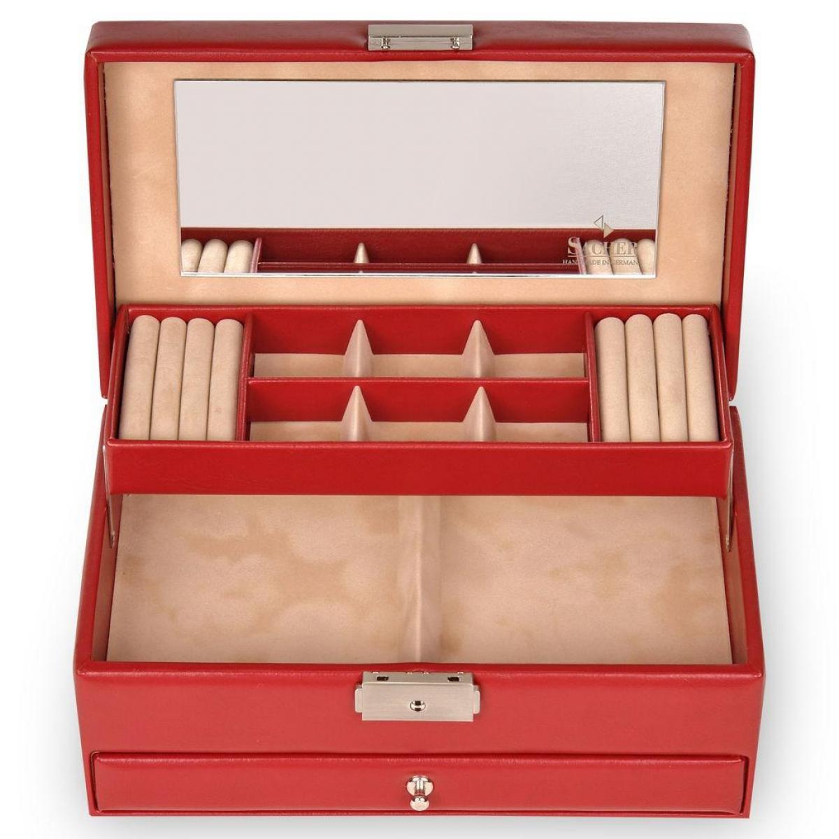 SACHER | Schmuckkasten Helen New Classic Lederimitat rot (34.000.295043)