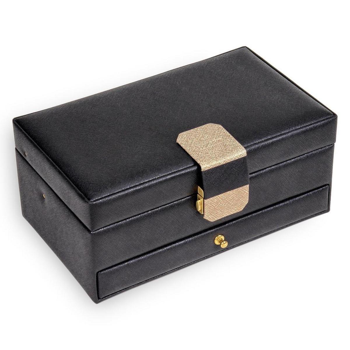 SACHER | Schmuckkasten Helen Saffiano Lederimitat schwarz (34.000.120443)