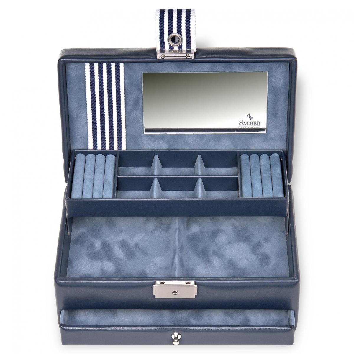 SACHER | Schmuckkasten Helen Young Lederimitat navy (34.509.294008)