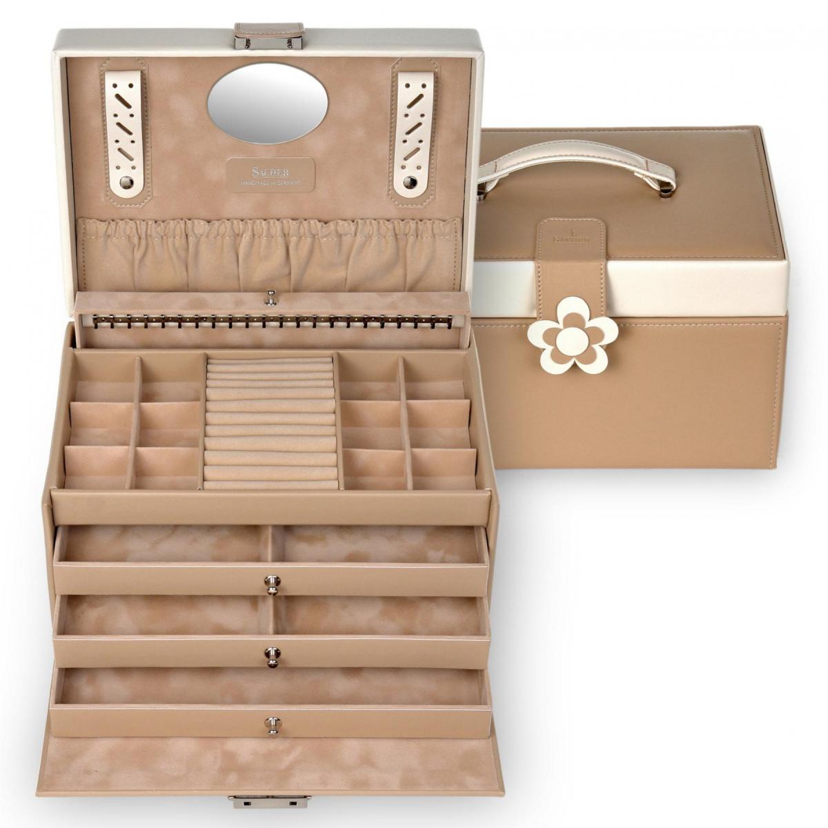 SACHER | Schmuckkoffer Jasmin Bella Fiore beige (72.518.507443)