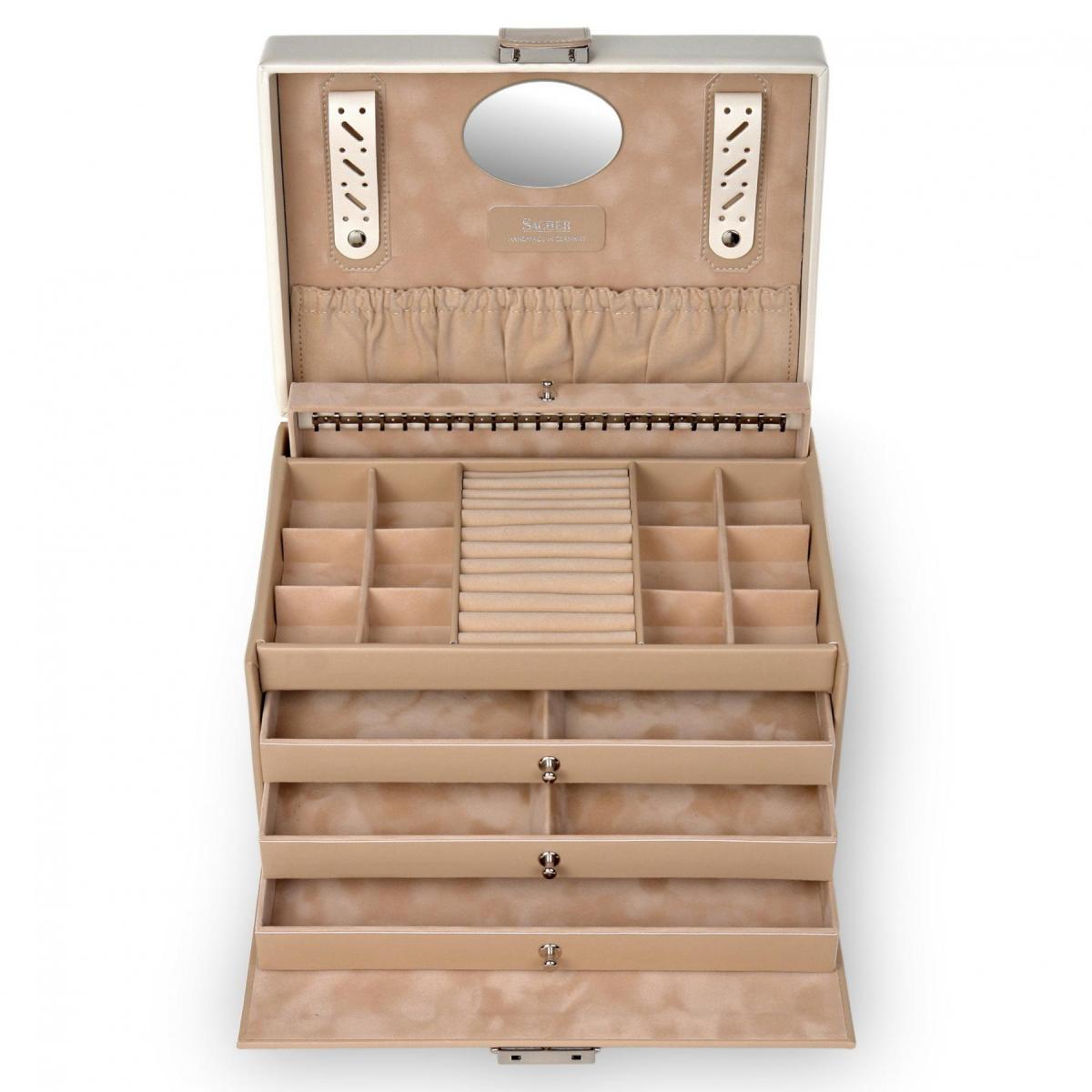SACHER | Schmuckkoffer Jasmin Bella Fiore beige (72.518.507443)