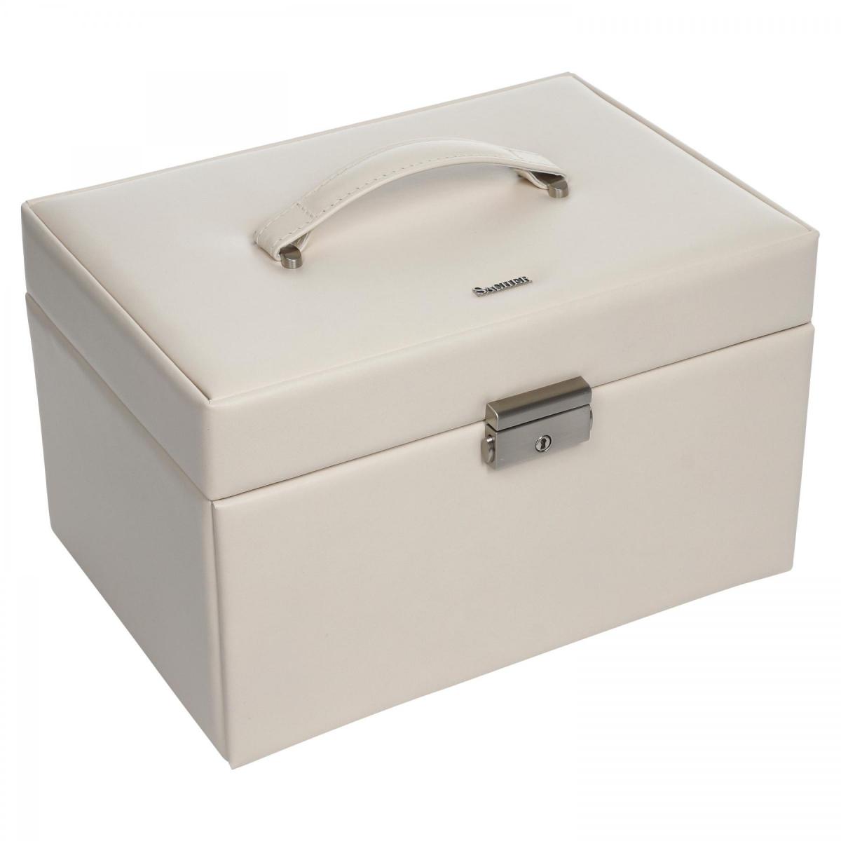 SACHER | Schmuckkoffer Jasmin Elegance Leder ivory (72.518.565608)