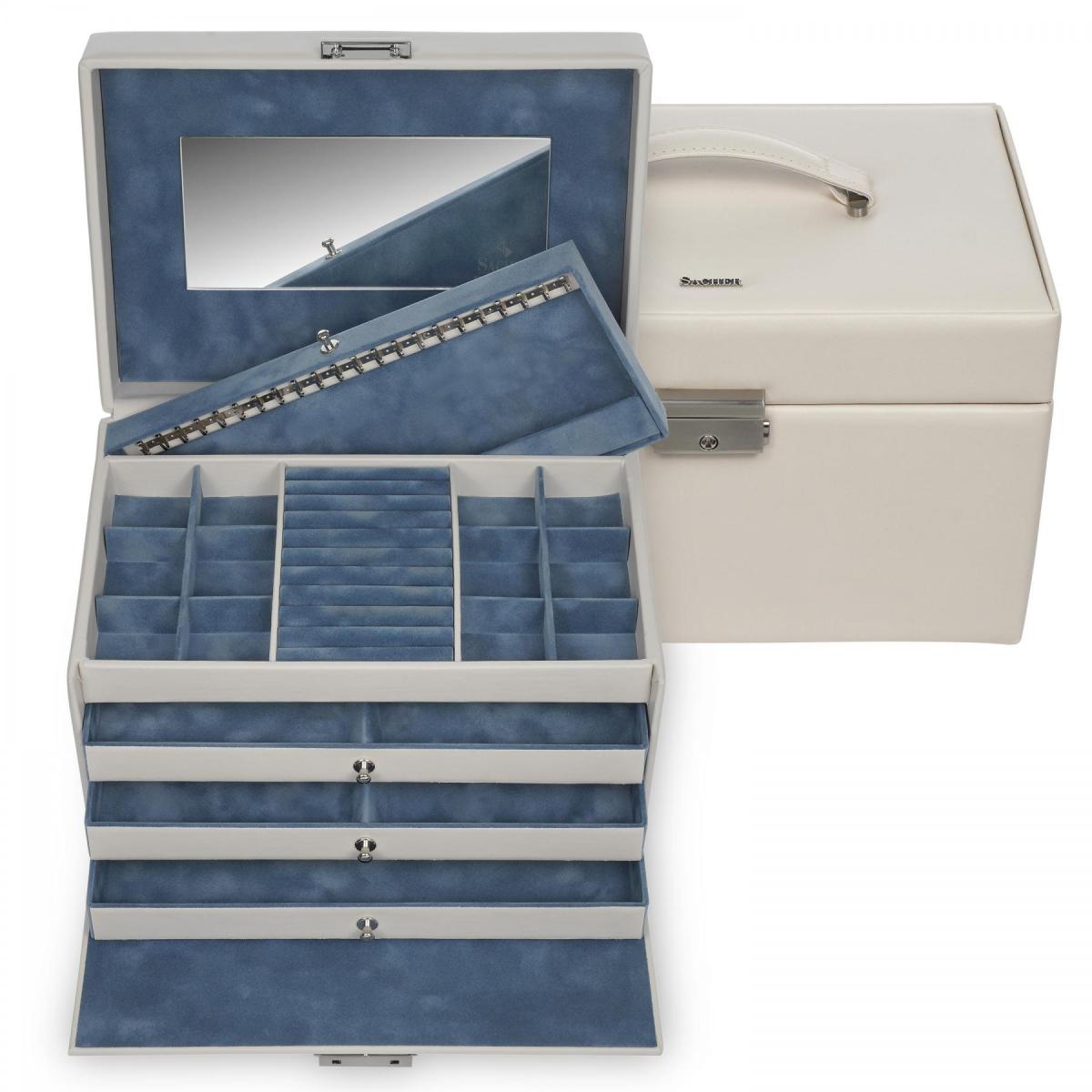 SACHER | Schmuckkoffer Jasmin Elegance Leder ivory (72.518.565608)
