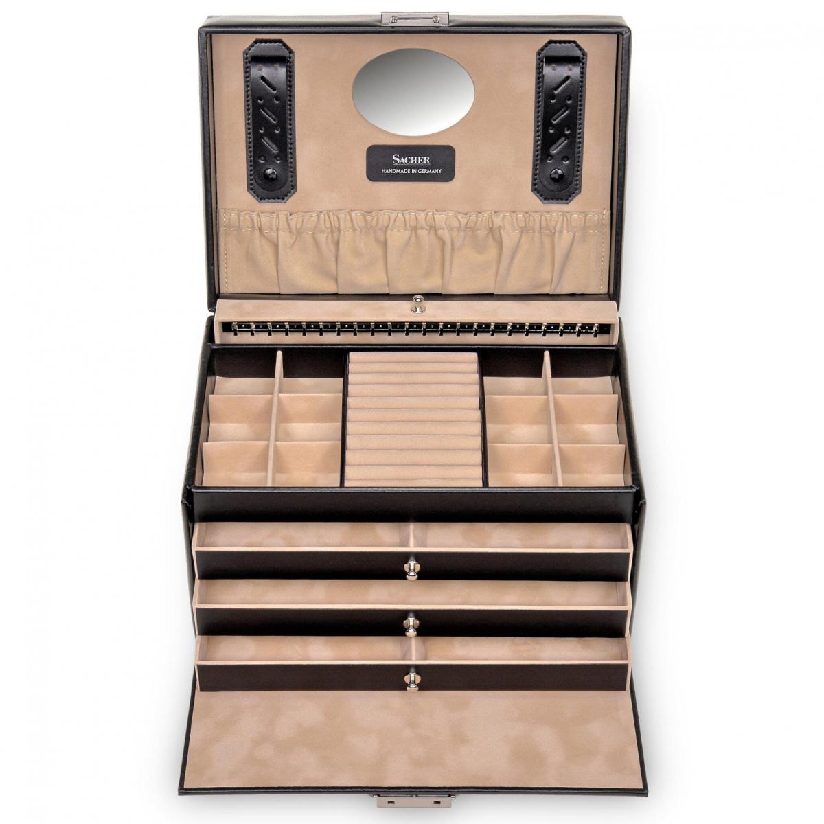SACHER | Schmuckkoffer Jasmin New Classic schwarz (72.000.290443)