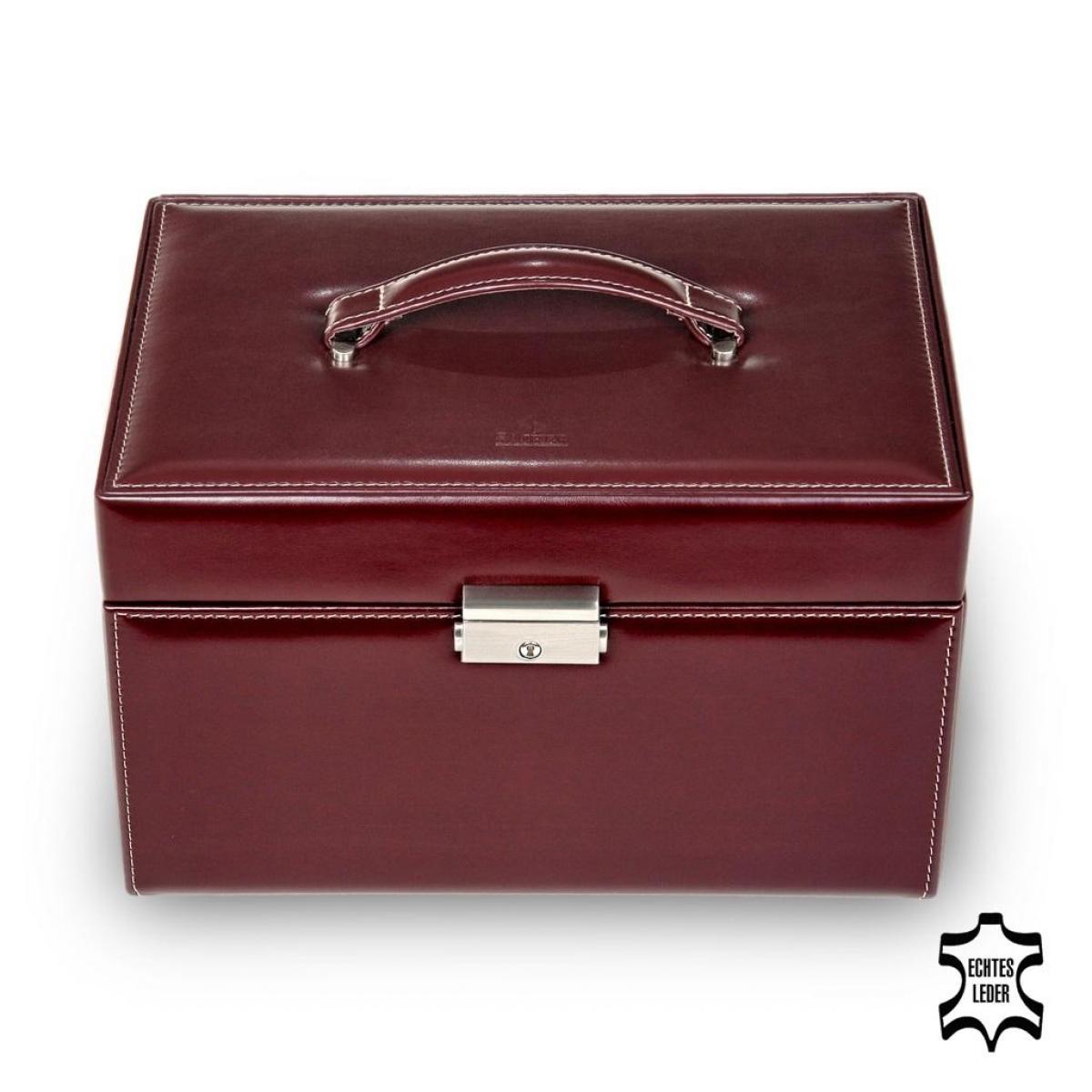 SACHER | Schmuckkoffer Katja New Classic Echtleder bordeaux (73.107.010143)