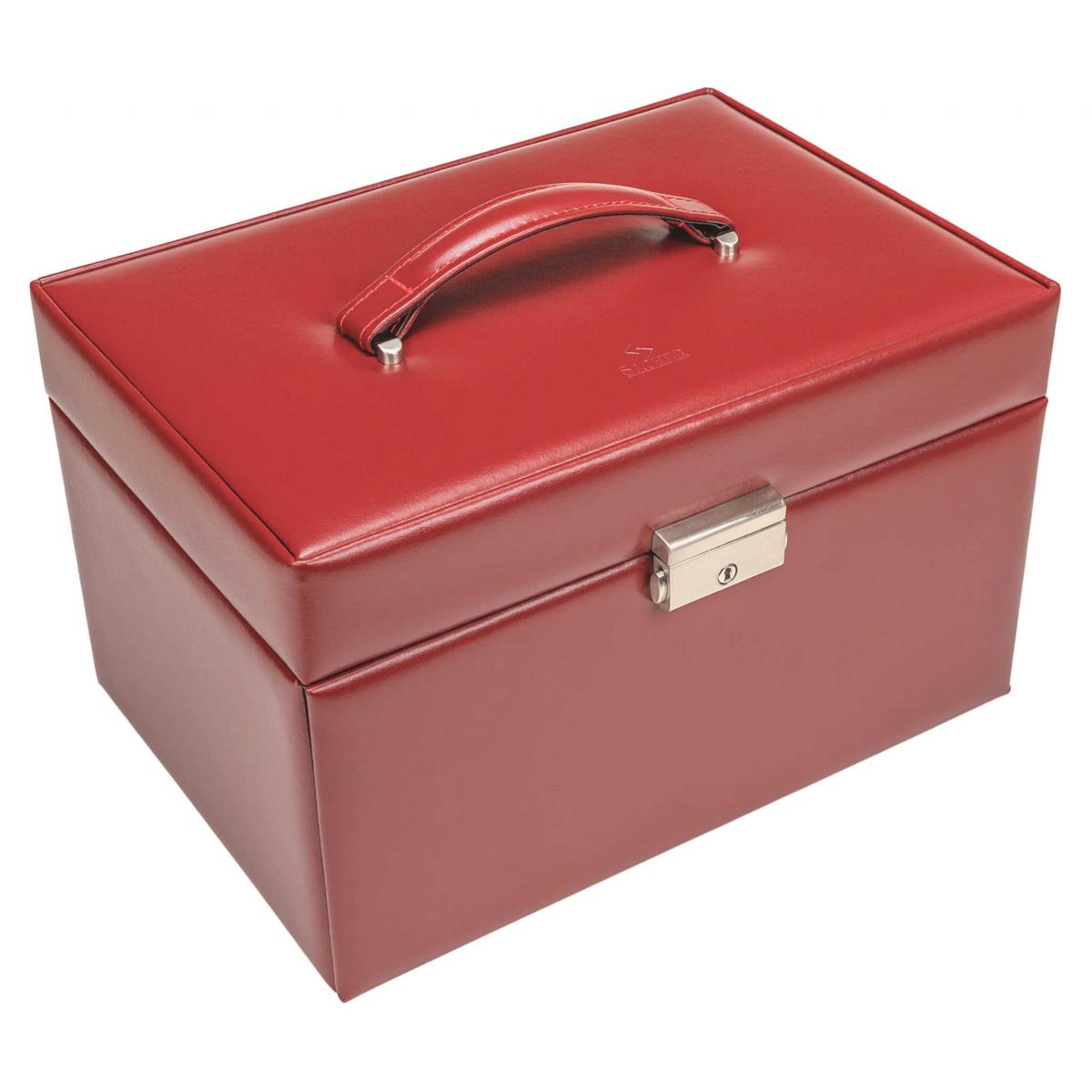 SACHER | Schmuckkoffer Lena Amadora Echtleder rot (77.521.015043)