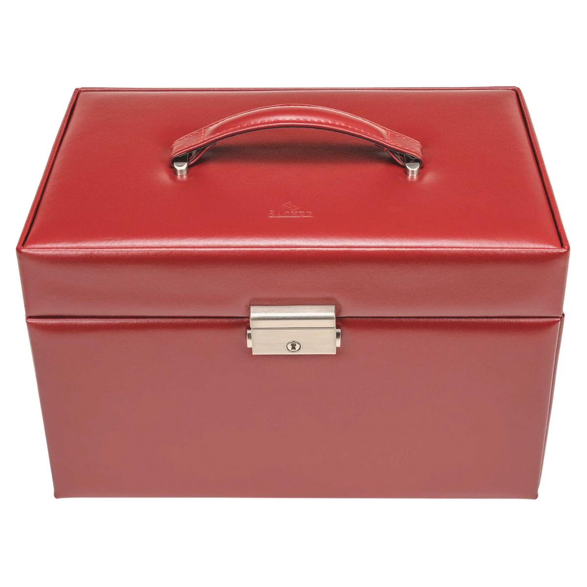 SACHER | Schmuckkoffer Lena Amadora Echtleder rot (77.521.015043)