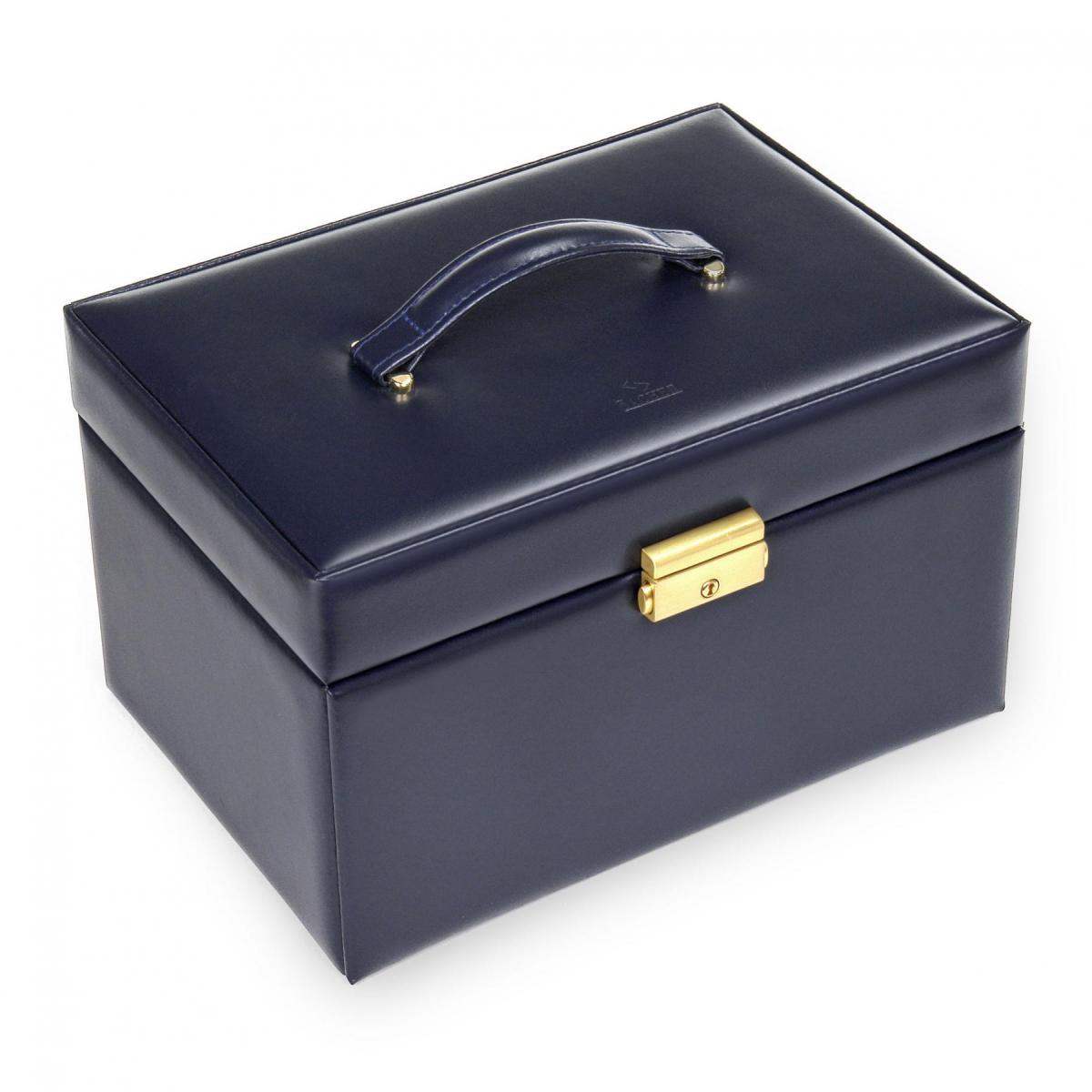 SACHER | Schmuckkoffer Lena Acuro Echtleder navy  (77.301.014023)