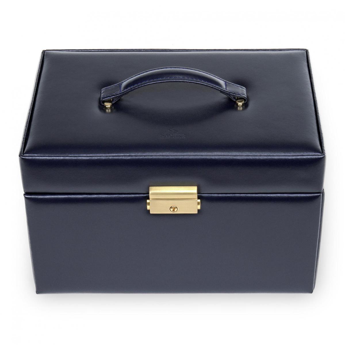 SACHER | Schmuckkoffer Lena Acuro Echtleder navy  (77.301.014023)
