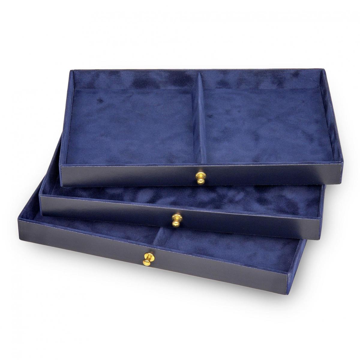 SACHER | Schmuckkoffer Lena Acuro Echtleder navy  (77.301.014023)