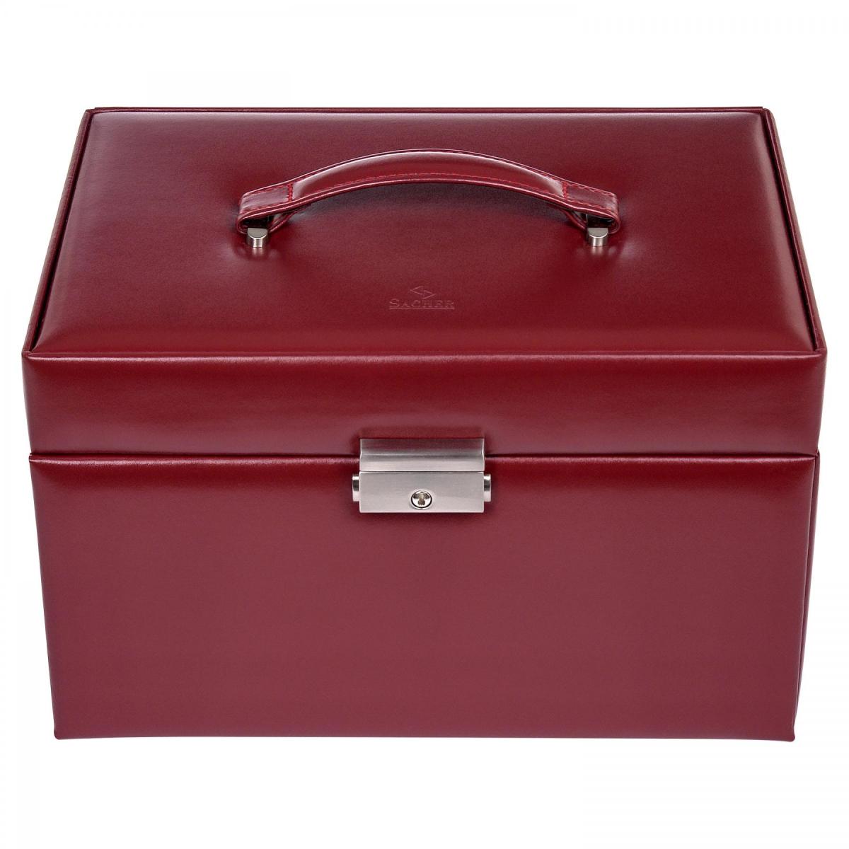 SACHER | Schmuckkoffer Lena New Classic Echtleder rot (77.107.015043)