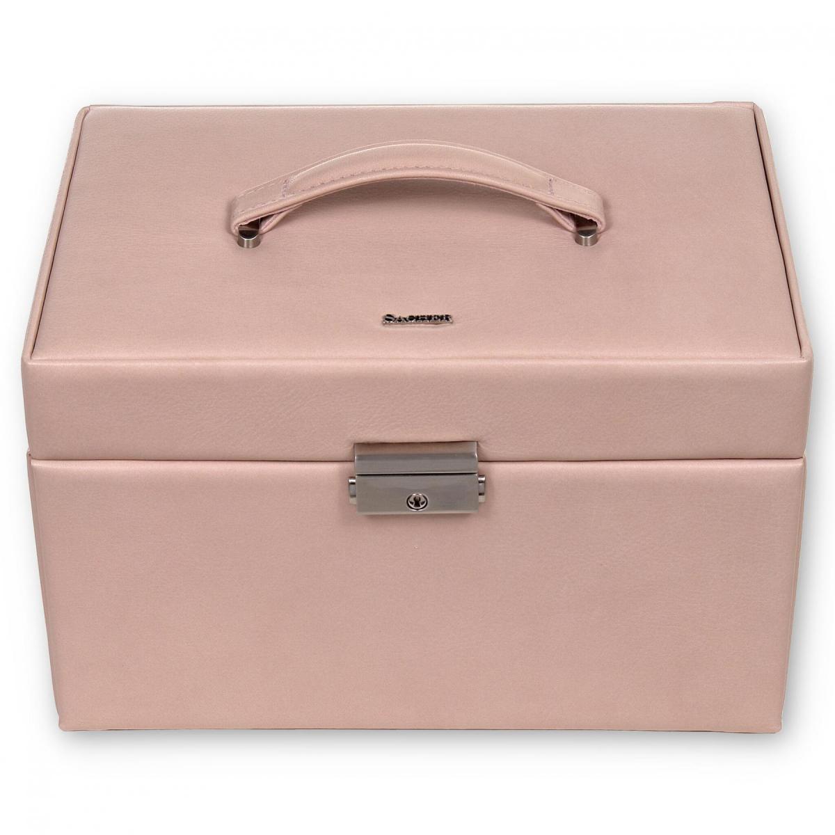 SACHER | Schmuckkoffer Lena Pastello Echtleder Vollrindleder rosé (77.107.560221)