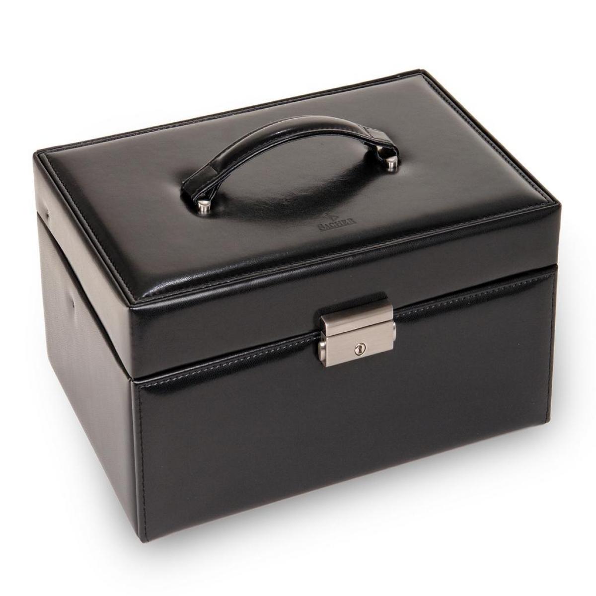 SACHER | Schmuckkoffer Lena New Classic Lederimitat schwarz (77.000.290443)