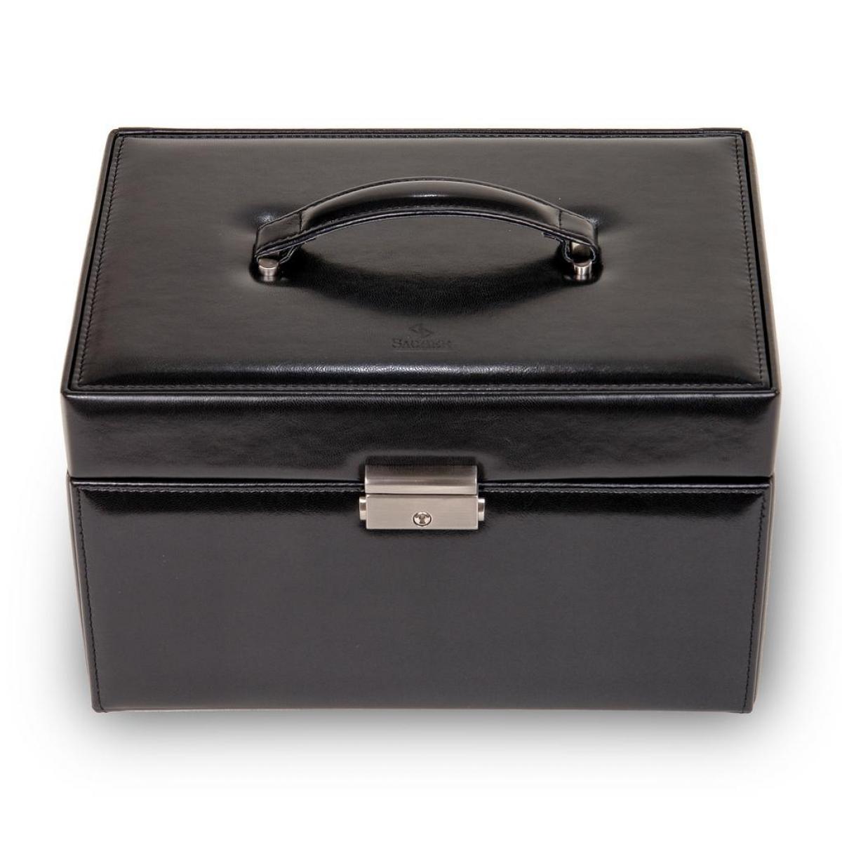 SACHER | Schmuckkoffer Lena New Classic Lederimitat schwarz (77.000.290443)