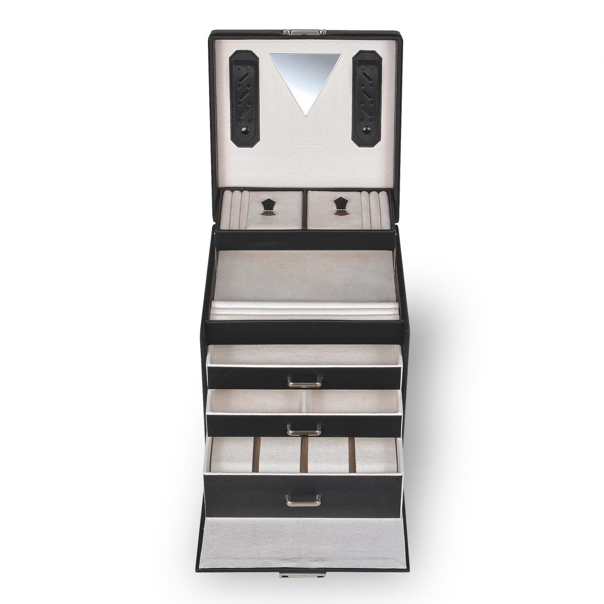 SACHER | Schmuckkoffer Lisa Tamigi Sport Echtleder schwarz (80.107.1504P62)