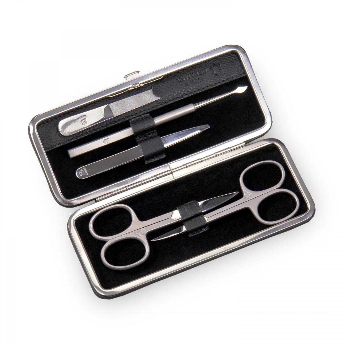 SACHER | Manikürenset 5-teilig Leder genarbt schwarz (TF300R.1504)