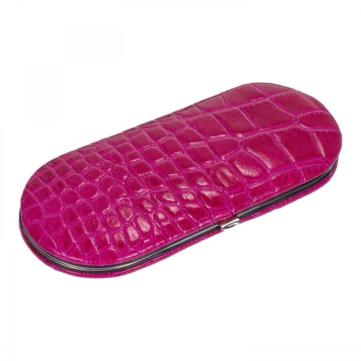 SACHER | Manikürenset 5-teilig Leder Kroko pink (TF200R.1007)
