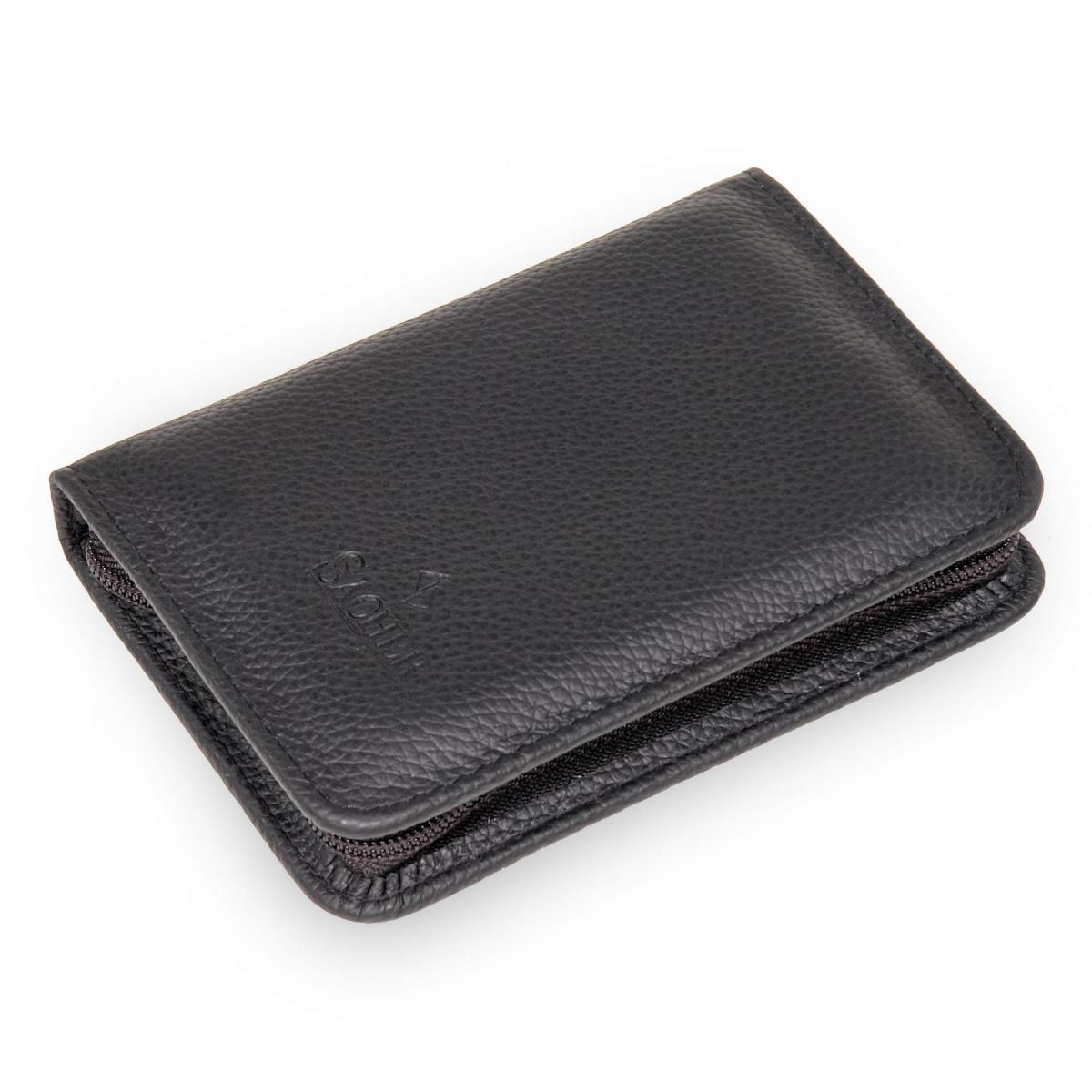 SACHER | Manikürenset 6-teilig Leder genarbt schwarz (TR300R.1504)