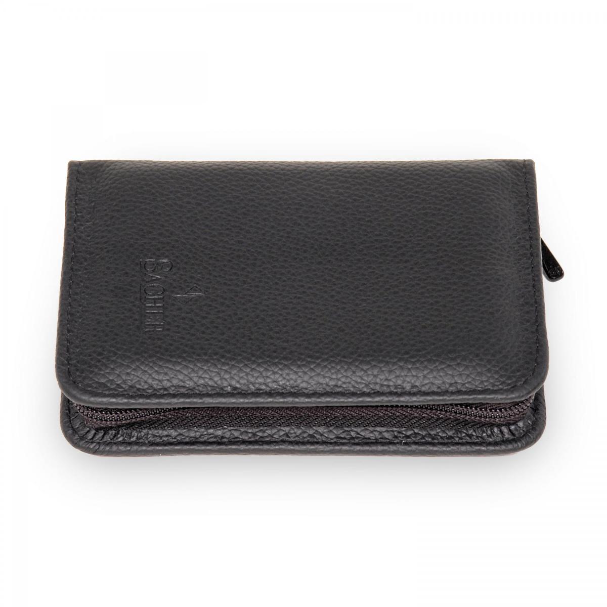 SACHER | Manikürenset 6-teilig Leder genarbt schwarz (TR300R.1504)