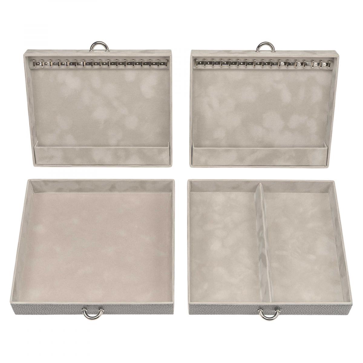 SACHER | Schmuckkoffer Marta Granello Vollrindleder grau (88.520.111621)