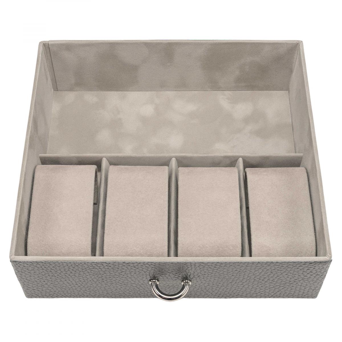 SACHER | Schmuckkoffer Marta Granello Vollrindleder grau (88.520.111621)