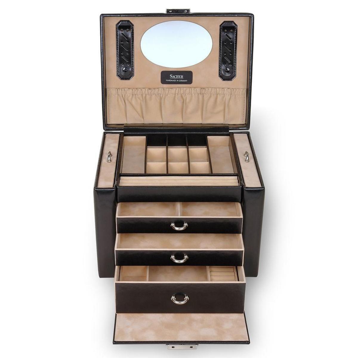 SACHER | Schmuckkoffer Marta New Classic Lederimitat schwarz (88.000.290443)