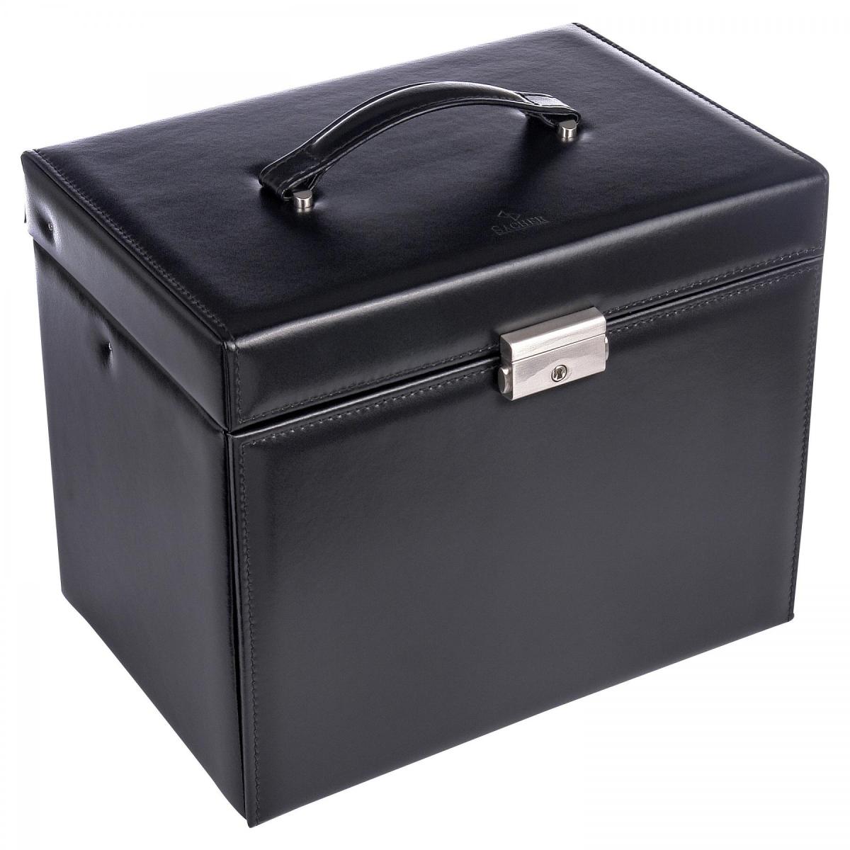 SACHER | Schmuckkoffer Nancy New Classic Echtleder schwarz (86.121.010443)