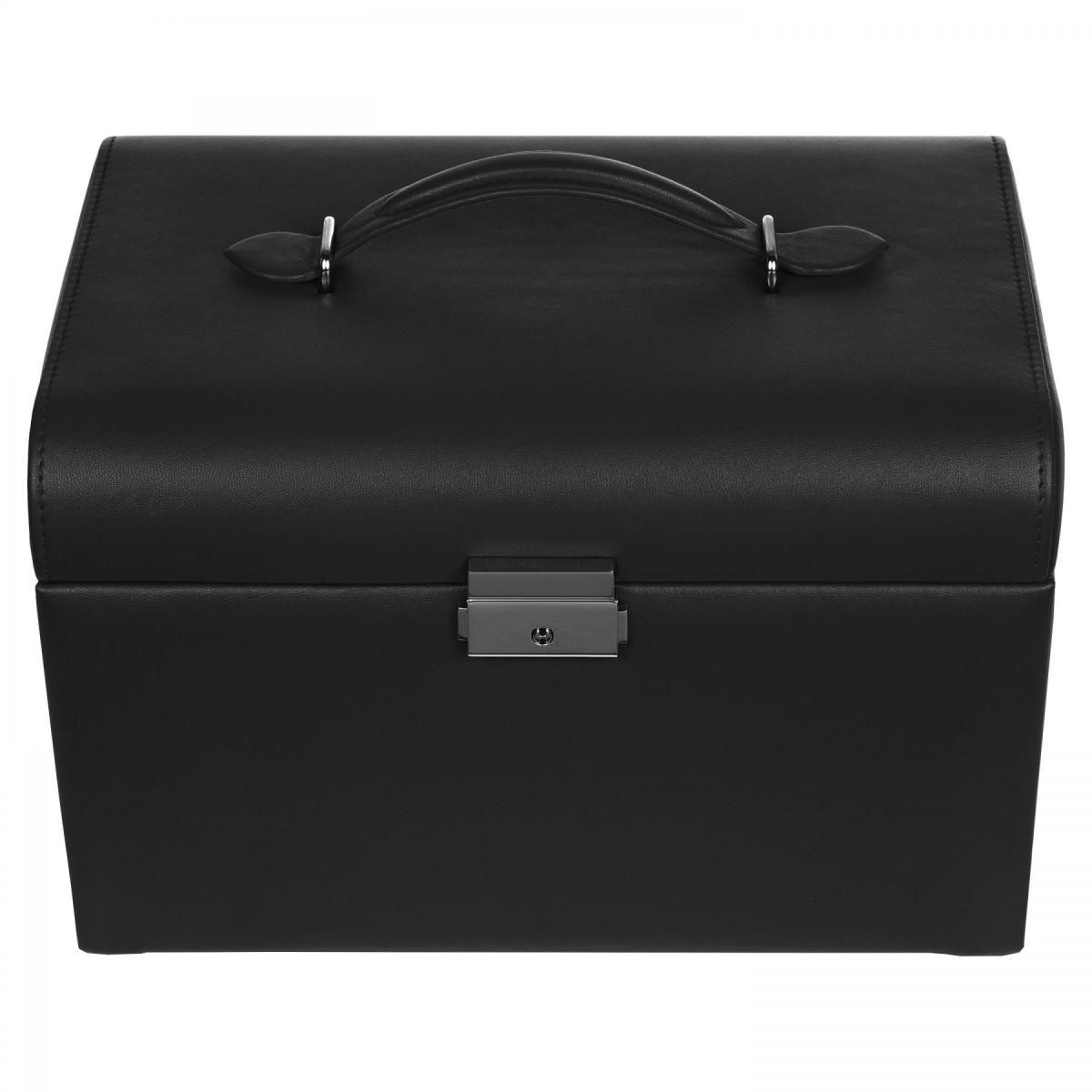 SACHER | Schmuckkoffer Sarah Lederimitat Nappaoptik schwarz (K7.000.290443)