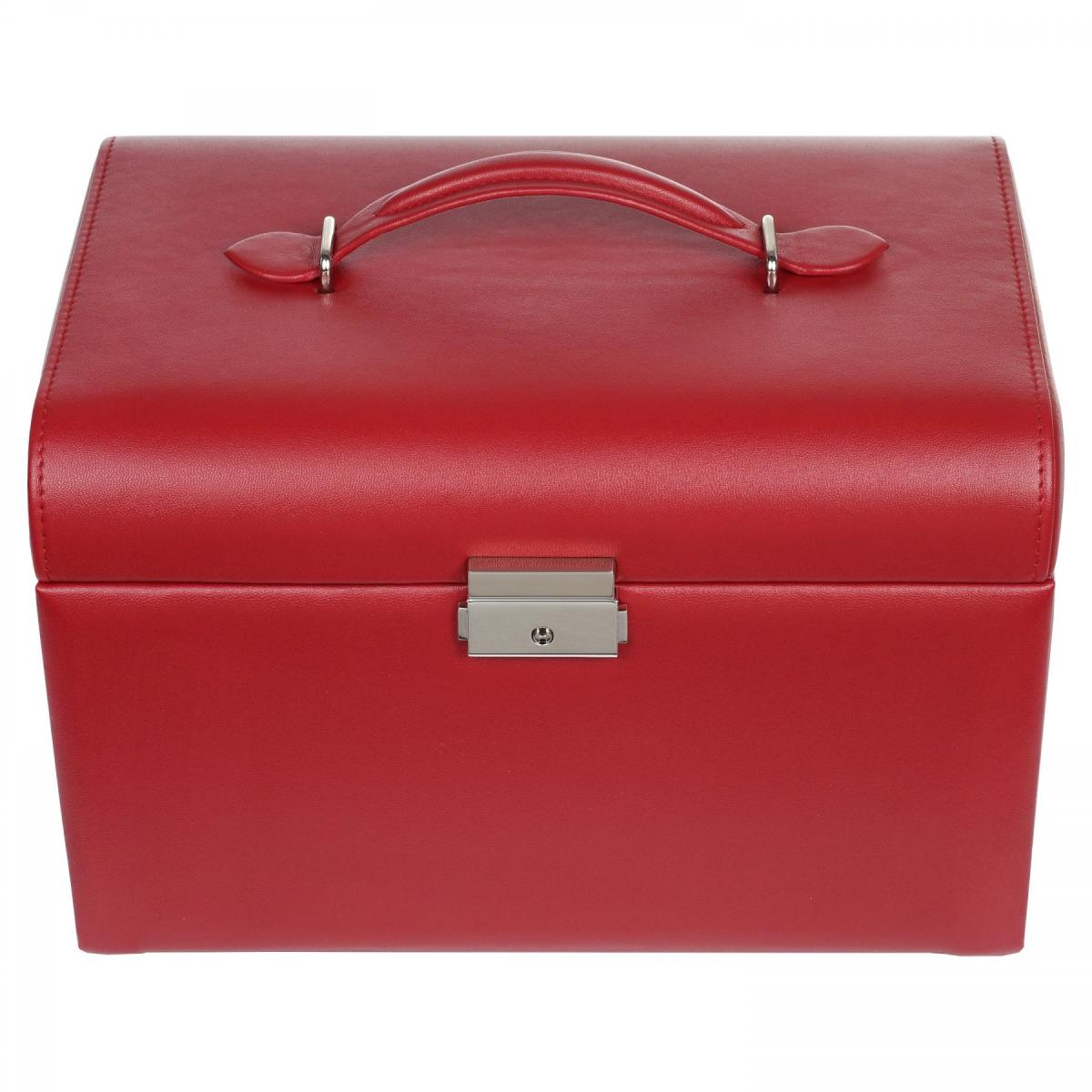 SACHER | Schmuckkoffer Sarah Lederimitat Nappaoptik rot (K7.000.290343)