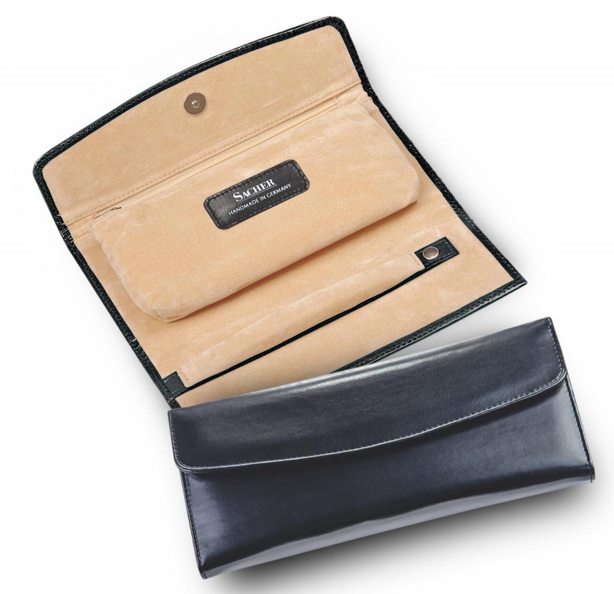 SACHER | Schmuckrolle New Classic Vollrindleder schwarz (1010.1104P18)