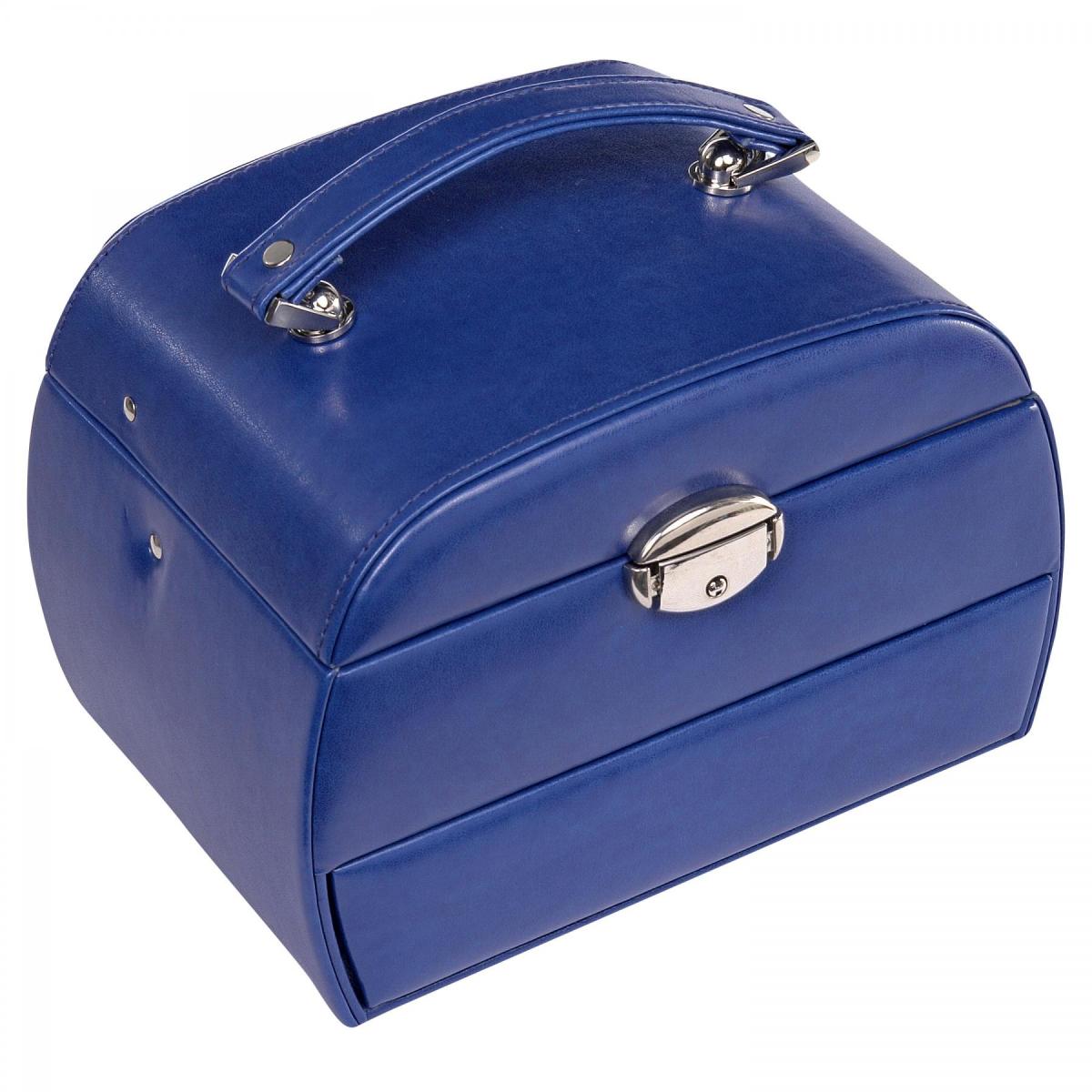 SACHER | Schmuckkoffer Selina Lederimitat Nappaoptik blau (K5.000.291043)