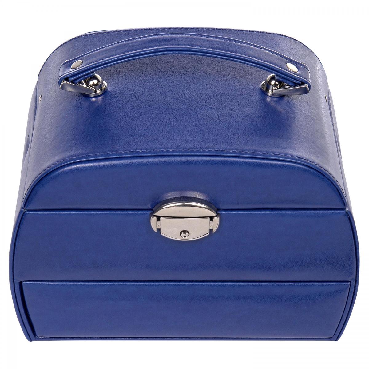 SACHER | Schmuckkoffer Selina Lederimitat Nappaoptik blau (K5.000.291043)